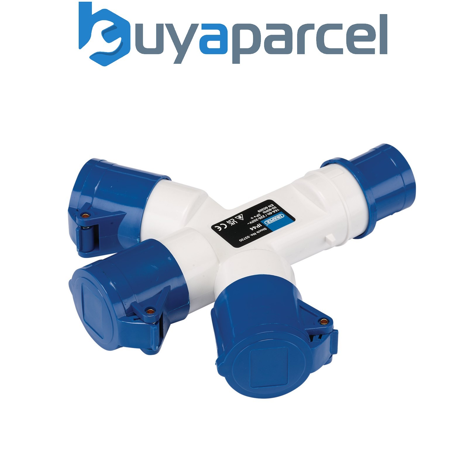 Draper 03720 230V 3-Way Splitter, 16A