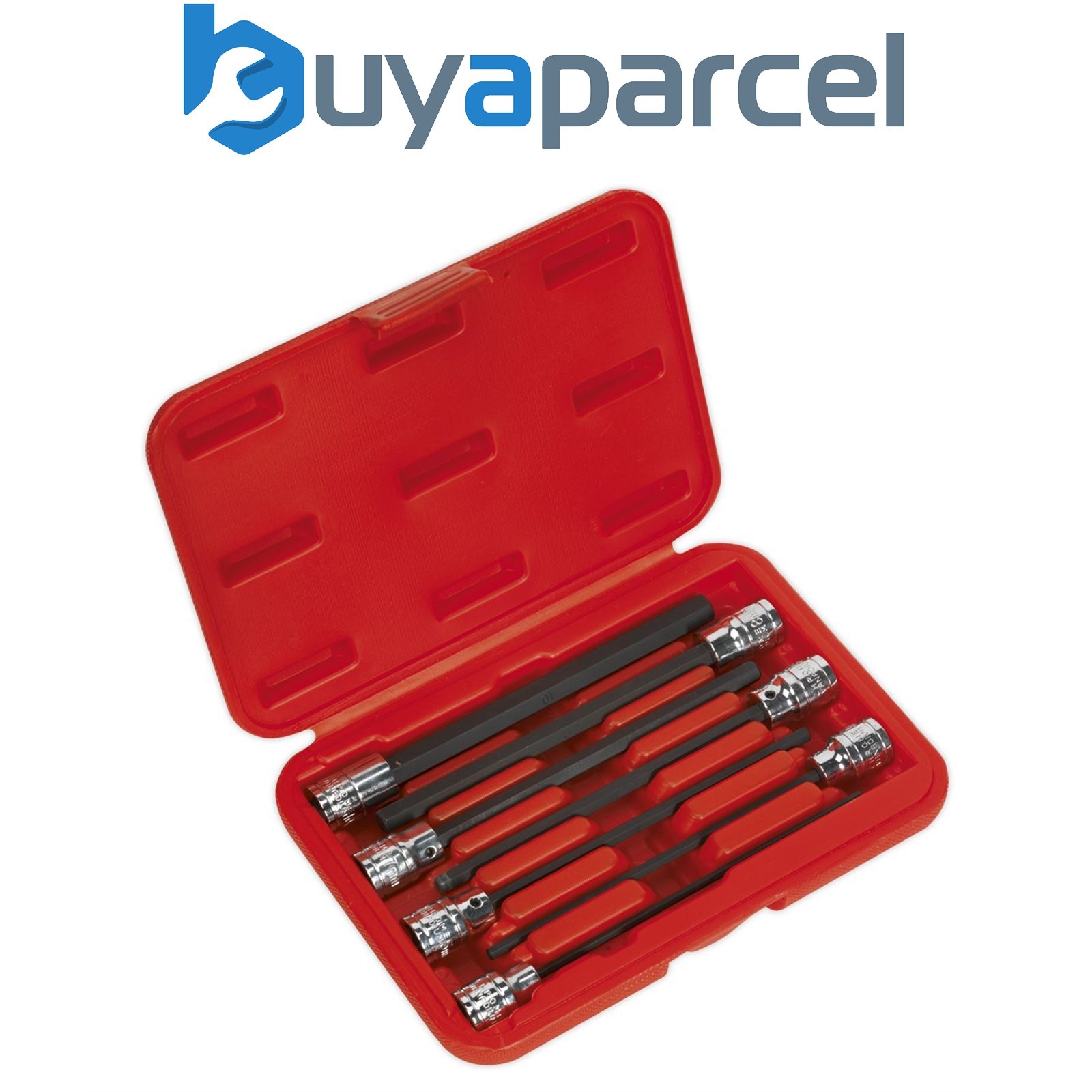 Sealey AK62255 Premier Hex Socket Bit Set 3/8"Sq Drive 7pc