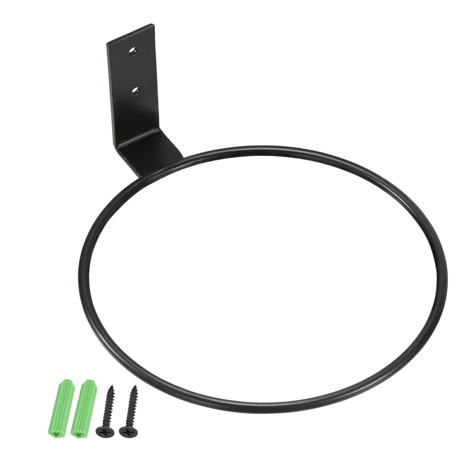 3pcs 6 Inch Flower Pot Holder, Ring Wall Mounted Plant Stand Rack, Black