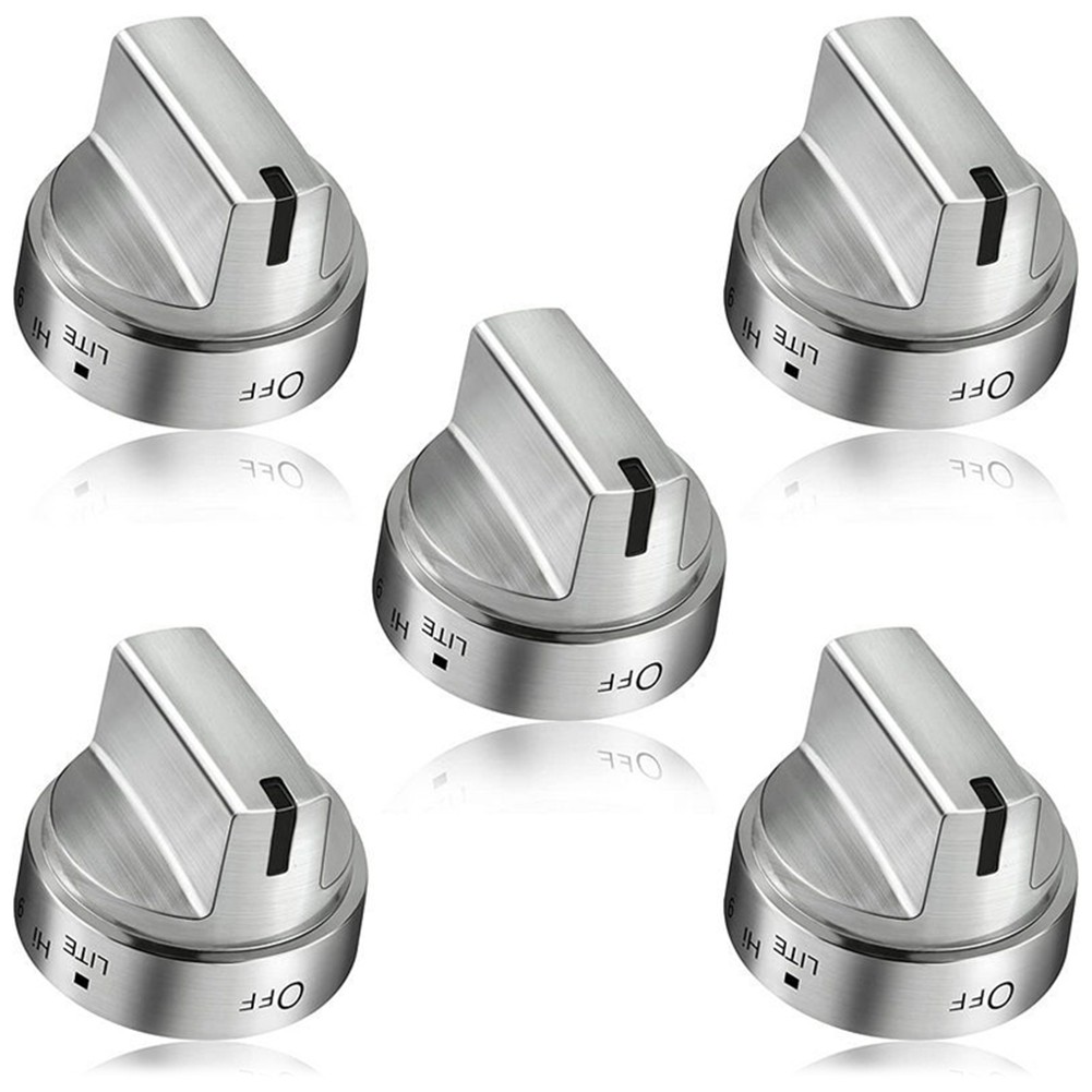 5PCS WB03X24818 Stainless Steel Stove Knob Replacement for AP59890293021