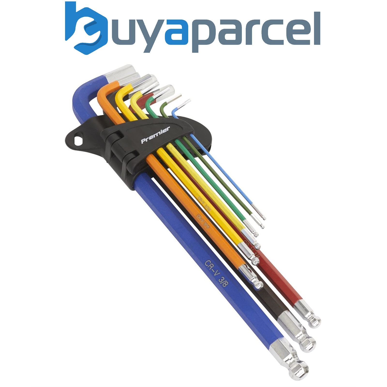 Sealey AK7198 Extra-Long Ball-End Hex Key Set - Imperial 9pc