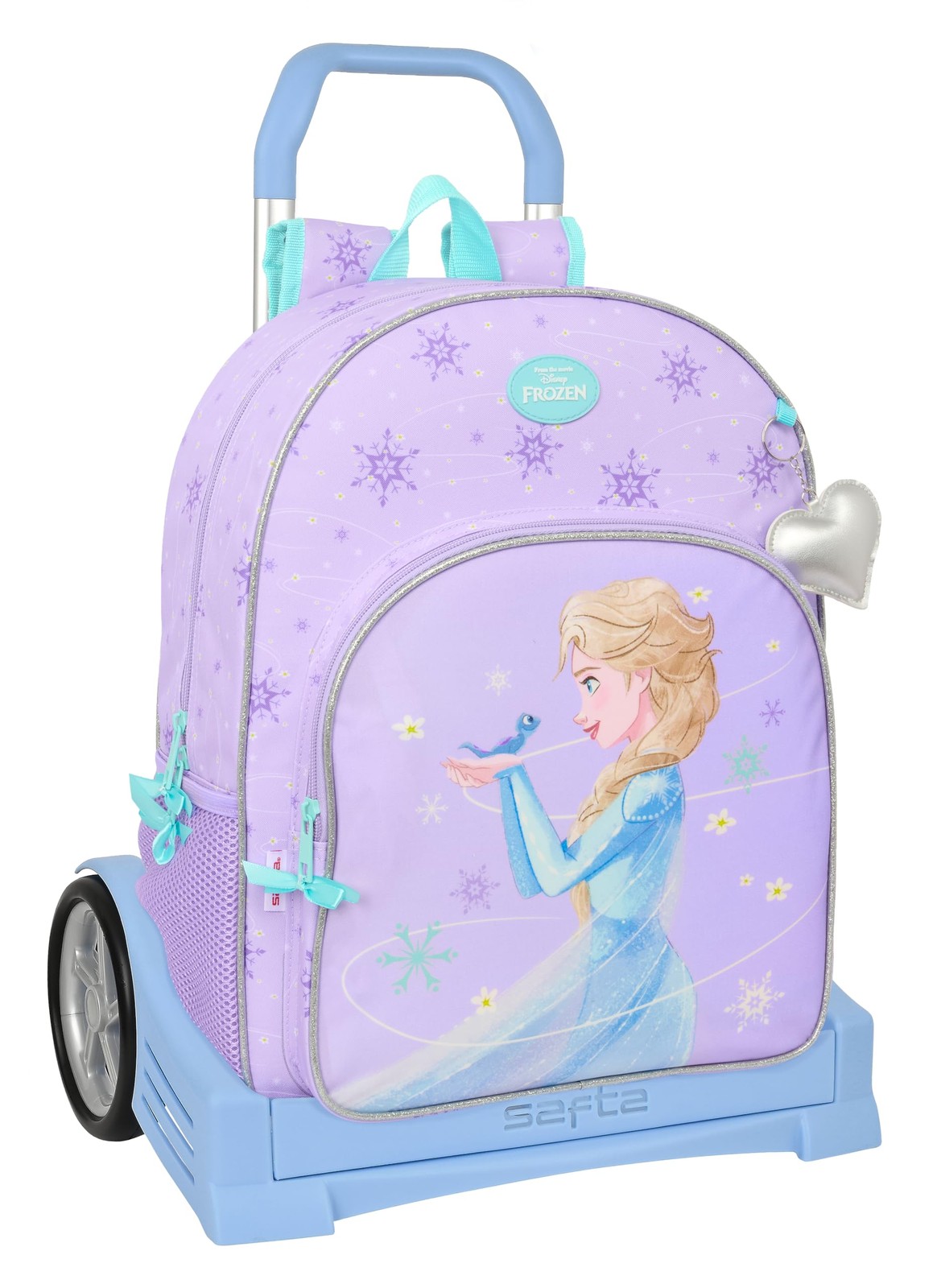 Safta FROZEN SPIRIT – School Backpack 180, Ergonomic Back, with Evolution Trolle