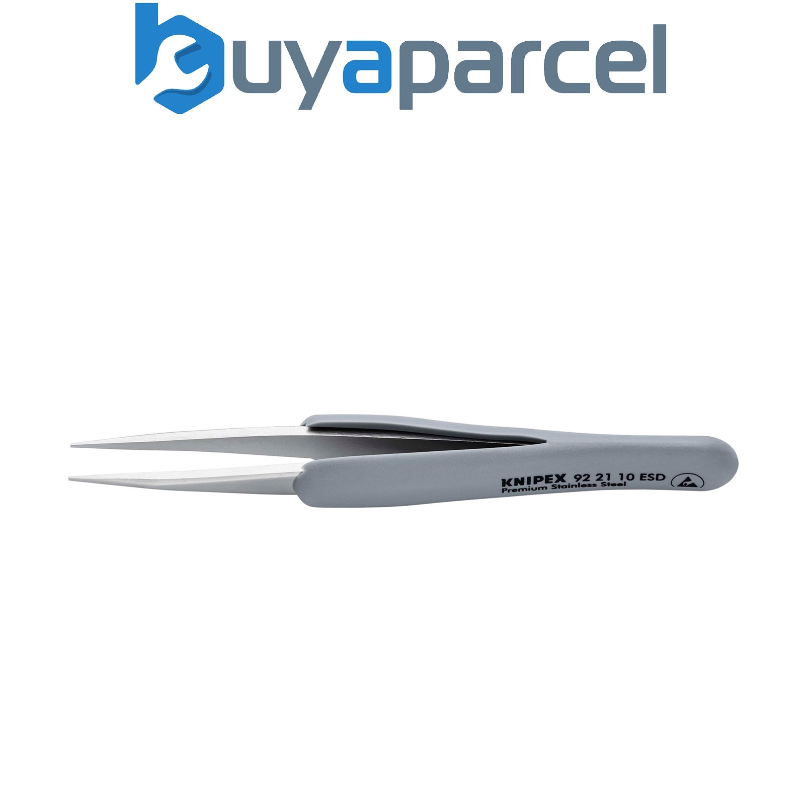 Draper 13193 KNIPEX 92 21 10 ESD Precision Tweezers with rubber handles ESD, 123