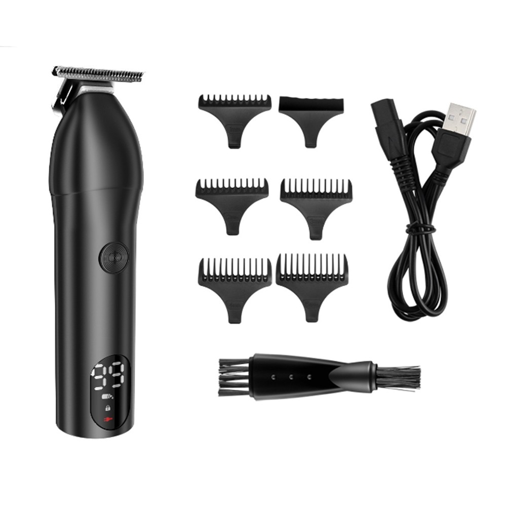 2X(Men'S Body Hair Trimmer USB Charging Screen Display with Ceramic Blade6982