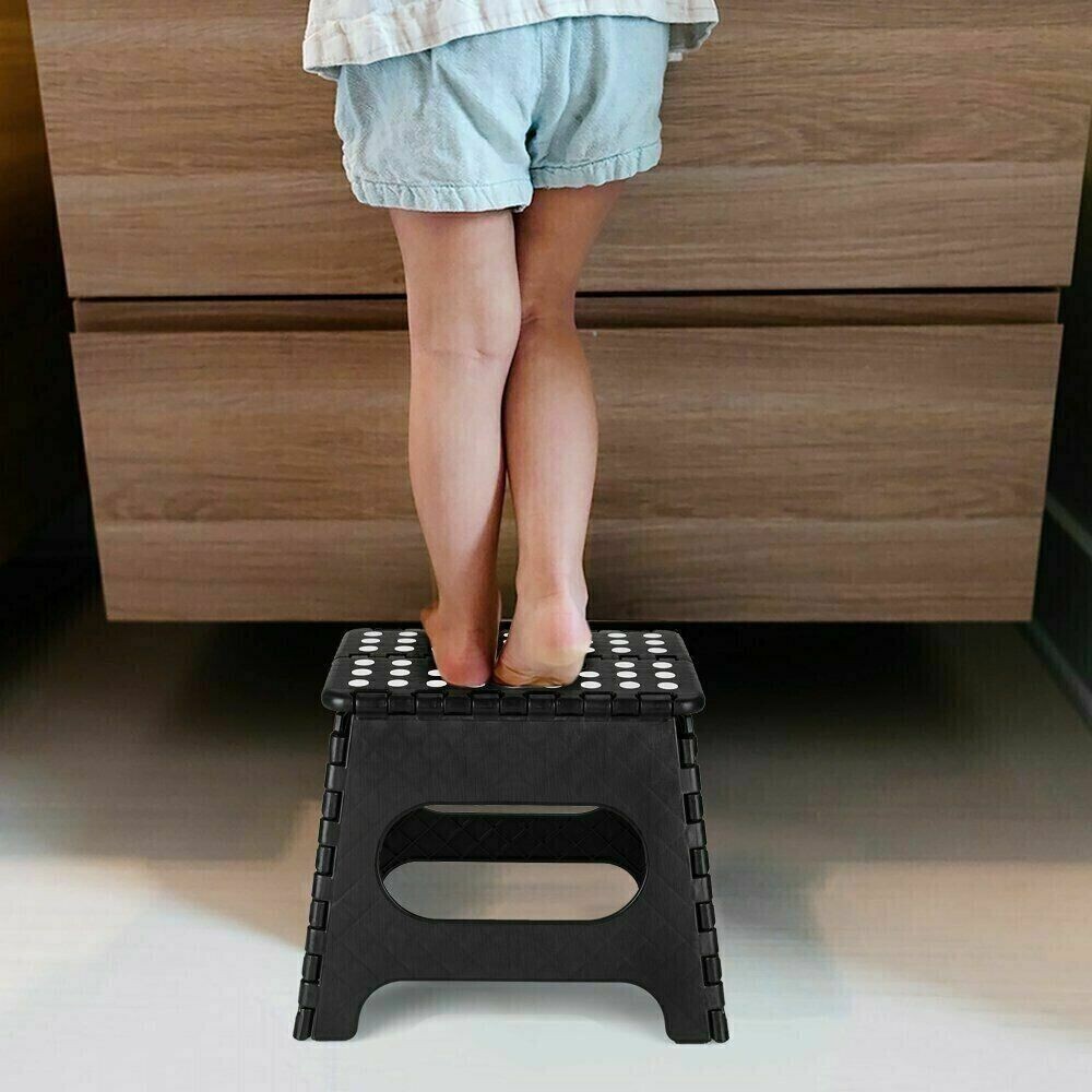 FOLDING HANDY STEP STOOL KITCHEN BATHROOM STORAGE COLLAPSIBLE MULTI PURPOSE NEW