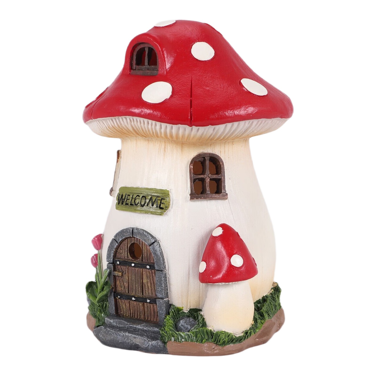 Solar Lamp Resin Craft Gardening Garden Miniature Fairy8801