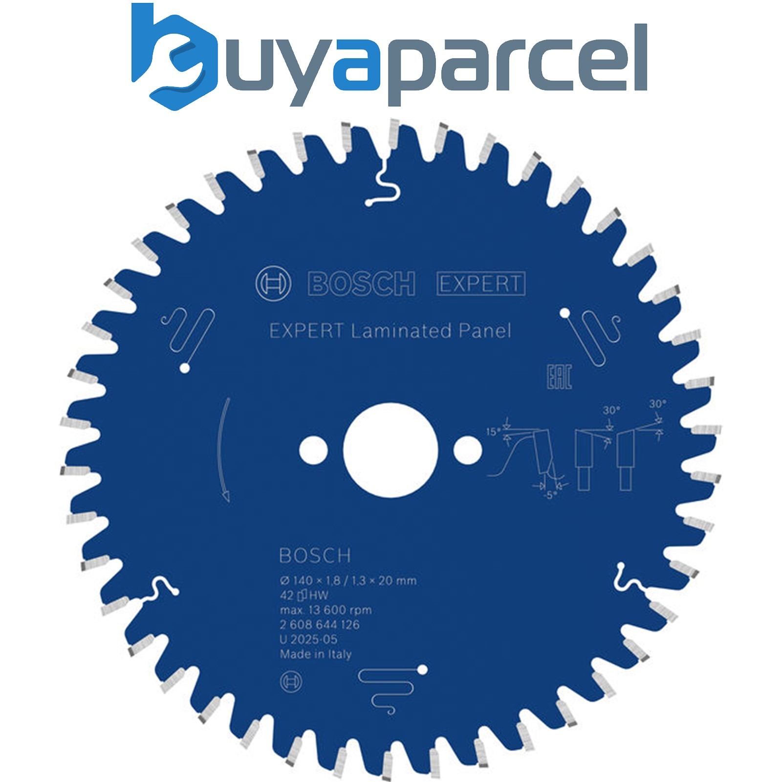 Bosch EXPERT Laminated Panel Circular Saw Blade 140 x 1.8/1.3 x 20mm T42