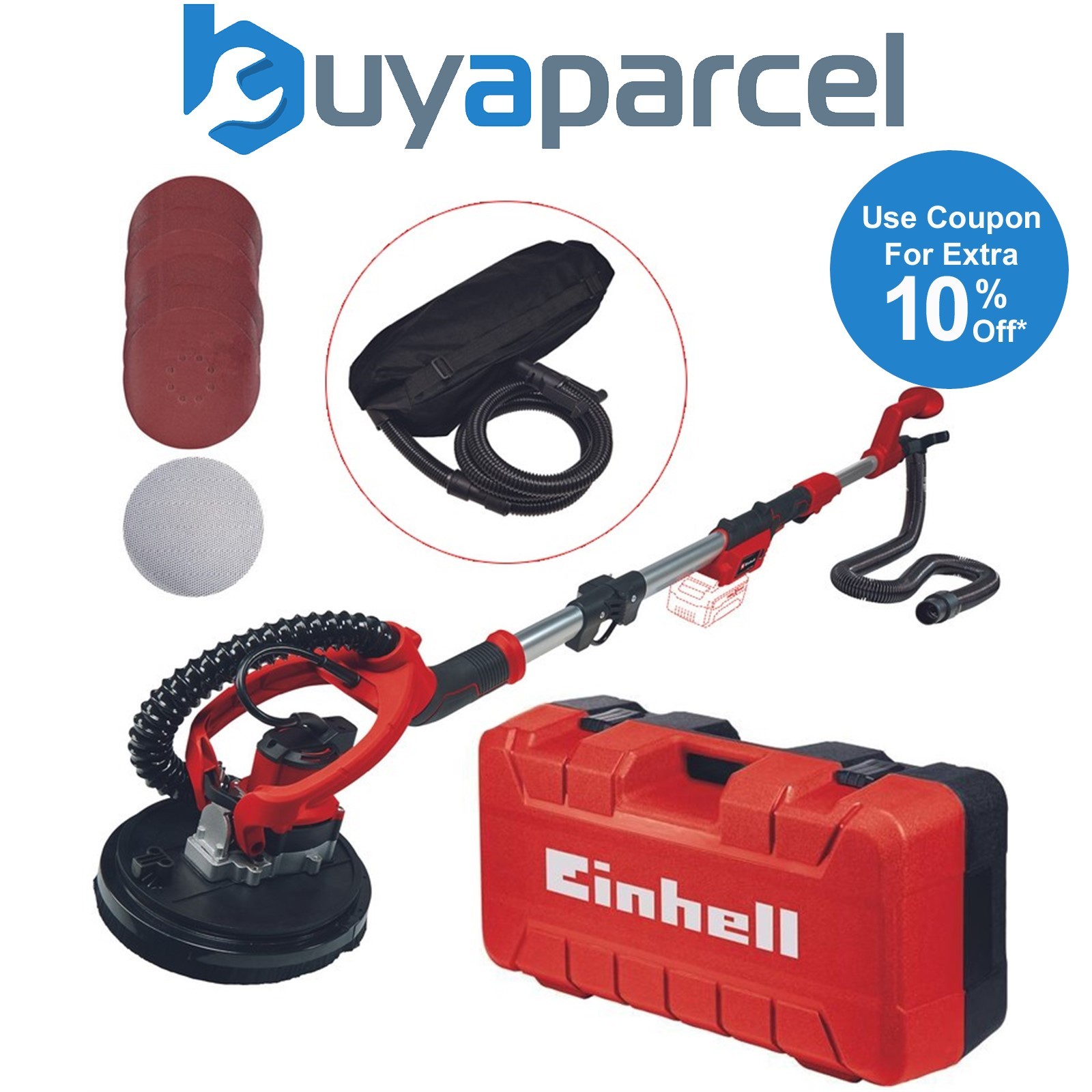 Einhell Professional 18V PXC Cordless Drywall Sander Polisher 225mm TP-DW 18/225
