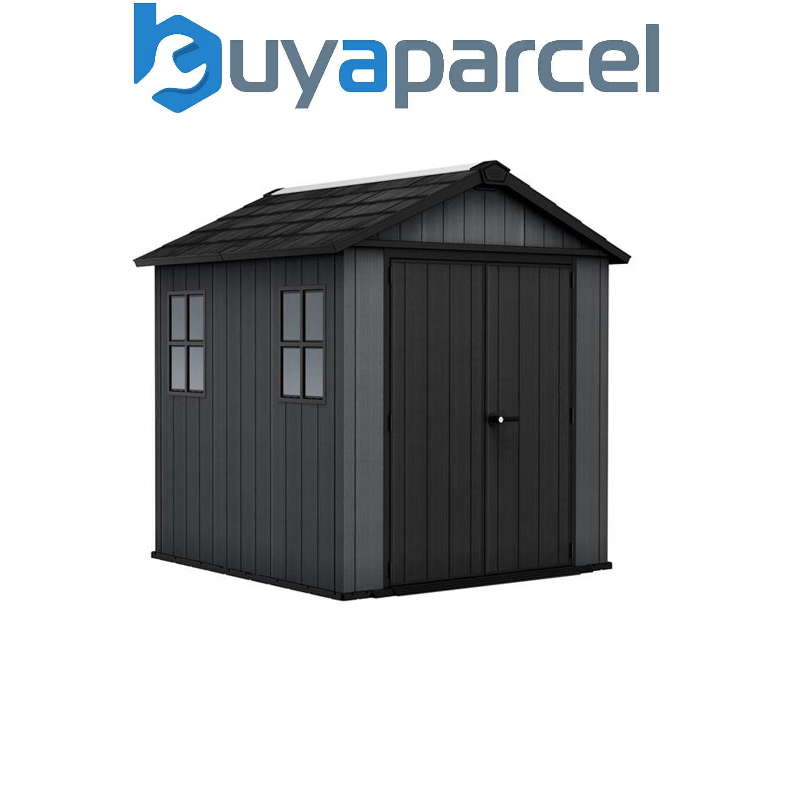 Keter 260263 Newton Plus Shed Grey 7.5 x 7ft Garden Outdoor Storage KET260263