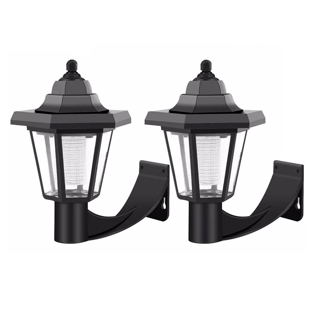 2X(2PCS Solar Decks Lights Fence Post Solar Lights for Patio Pool Stairs5918