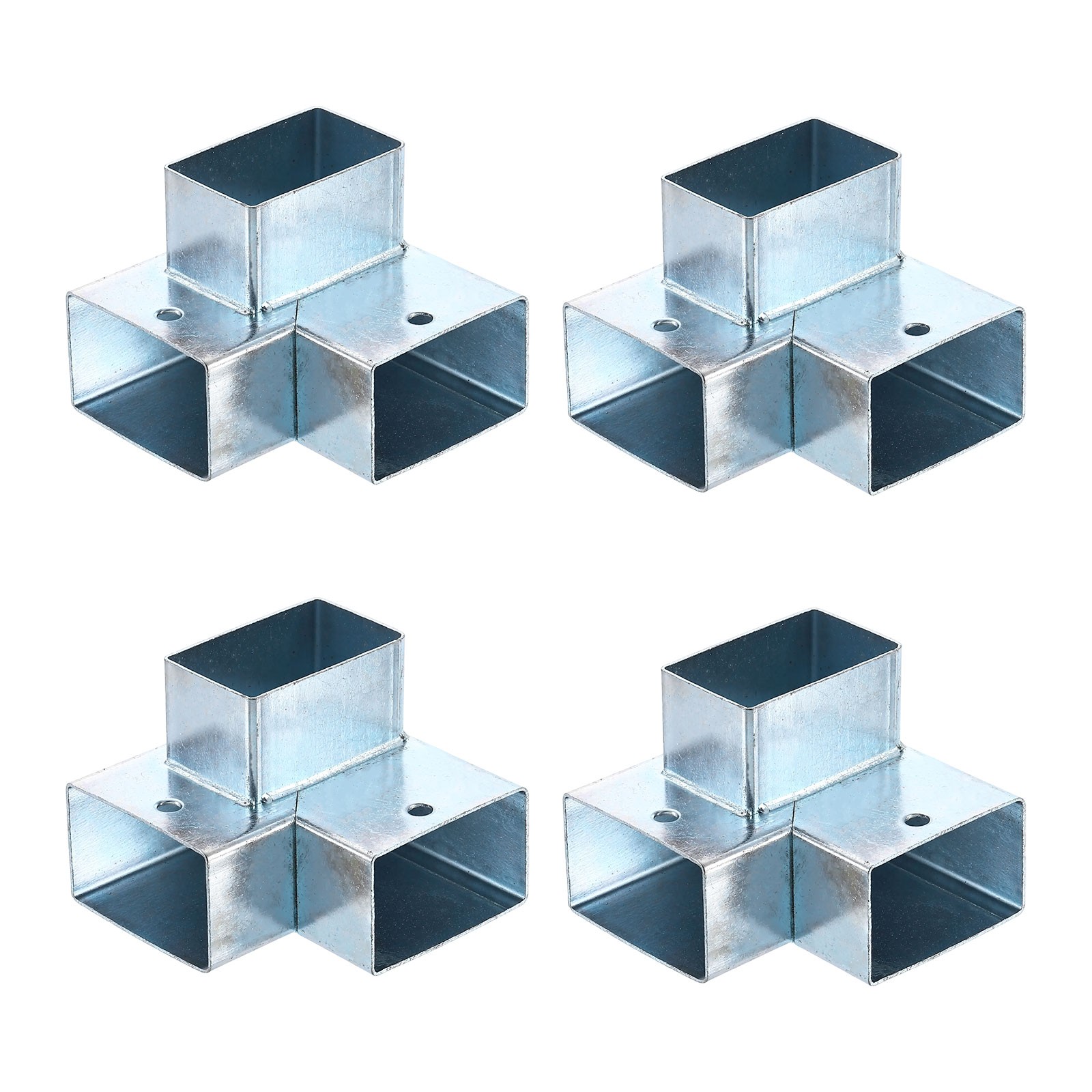 3-Way Gazebo Brackets Kit, Angle Brackets for 2" x 1.22" Lumber (4 Pack)