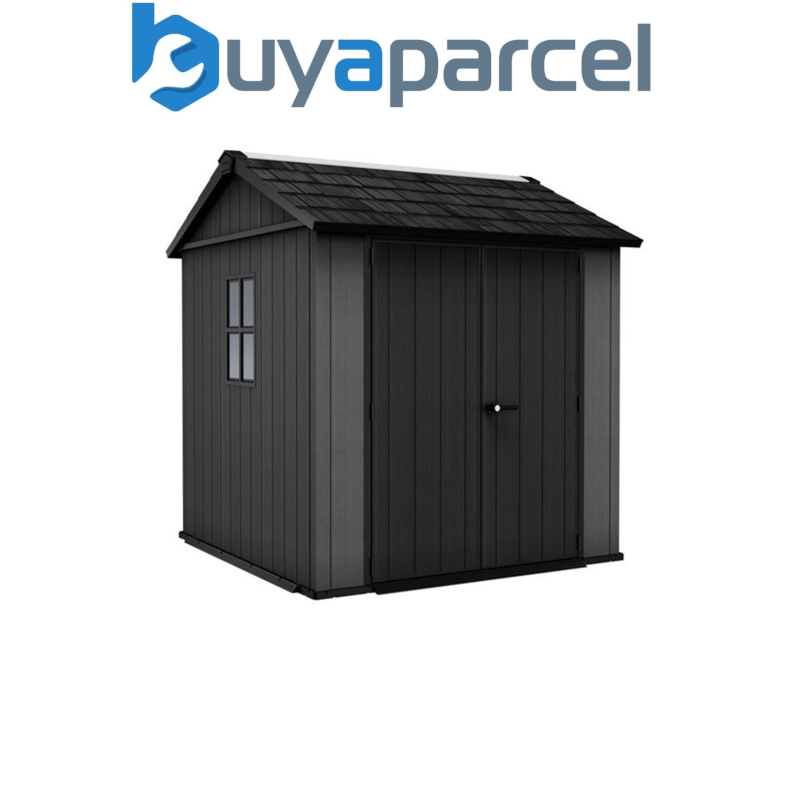 Keter 260264 Newton Plus Shed Grey 7 x 7.5ft Garden Outdoor Storage KET260264