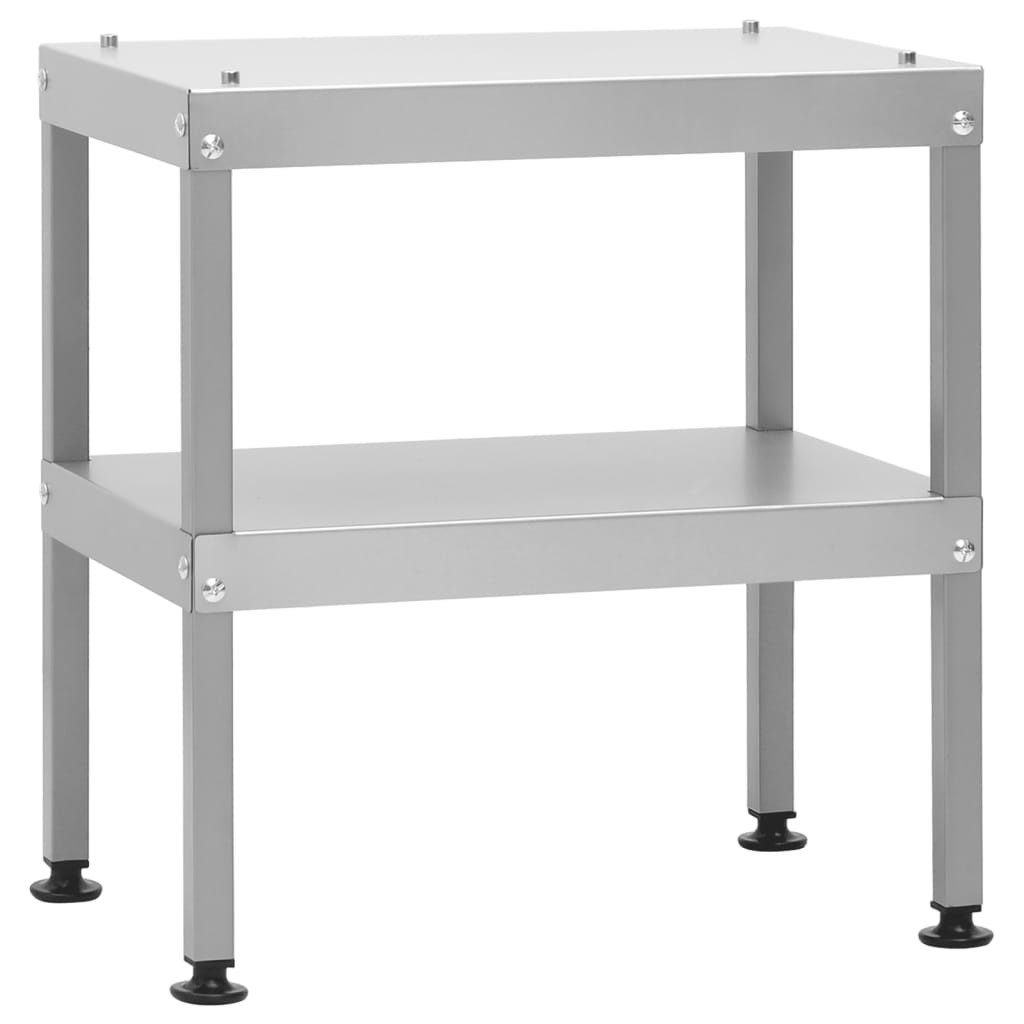 Table for Oven Smoker Kitchen Prep Worktable Galvanised steel vidaXL