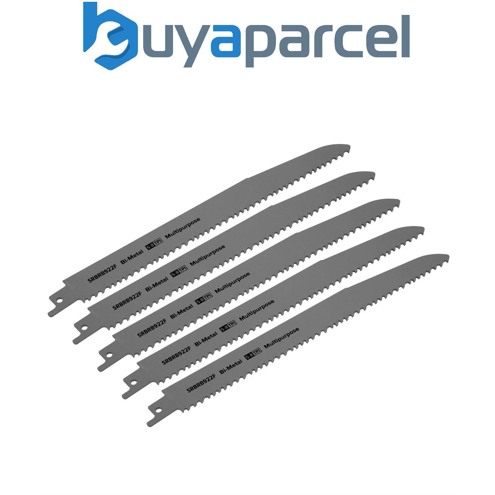 Sealey SRBRB922F Multipurpose Reciprocating Saw Blade 230mm 5-8tpi - Pack of 5