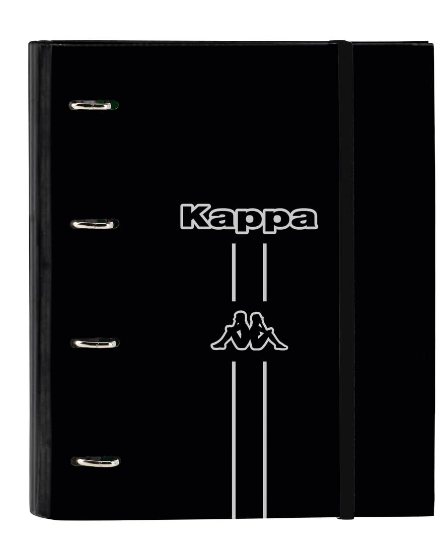 Safta KAPPA Dark – 4 Ring Binder 35 cm with 100 A4 Sheets, Ideal for Children of