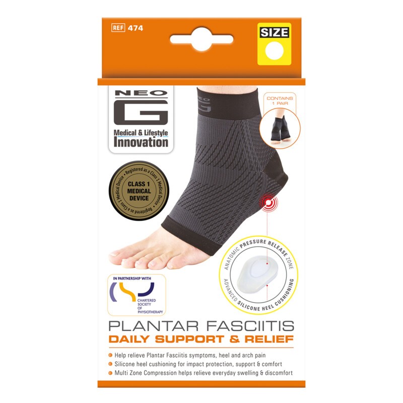Neo G Plantar Fasciitis Everyday Support Medium Comfortable Foot Pain Relief