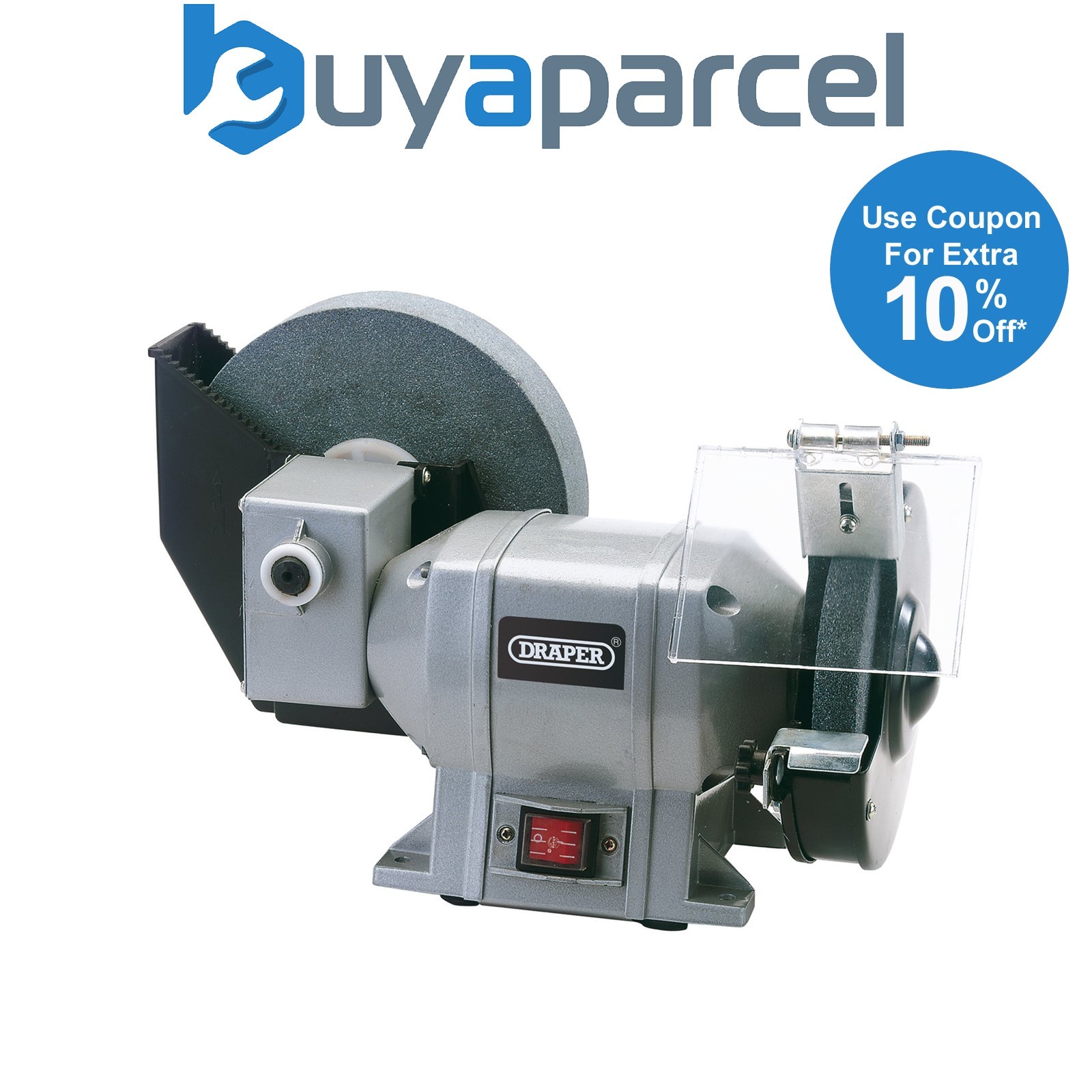 Draper 78456 Wet and Dry Bench Grinder, 250W