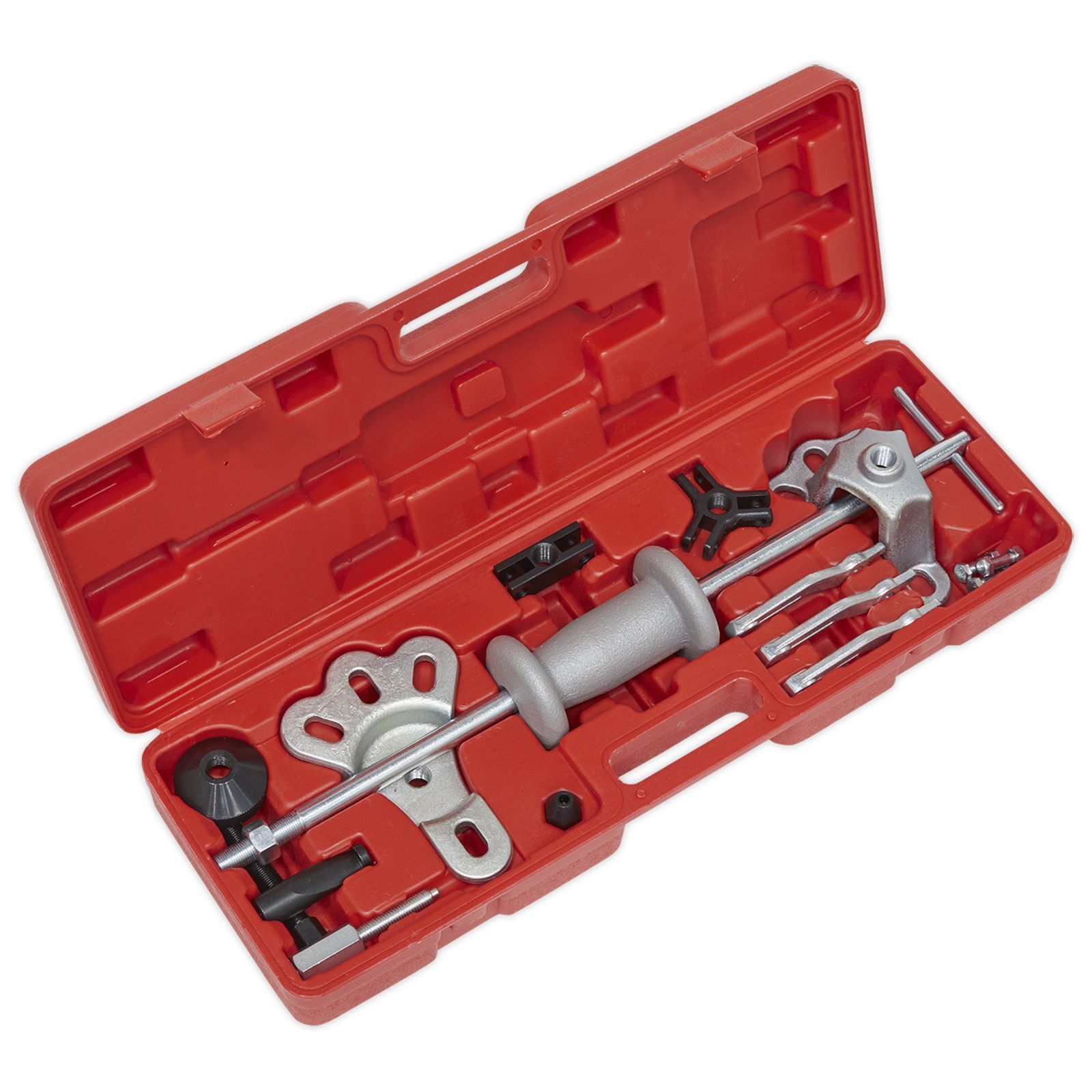 Sealey Slide Hammer/Puller Set 10 Piece 8 Way Slide Hammer Kit In Case PS983