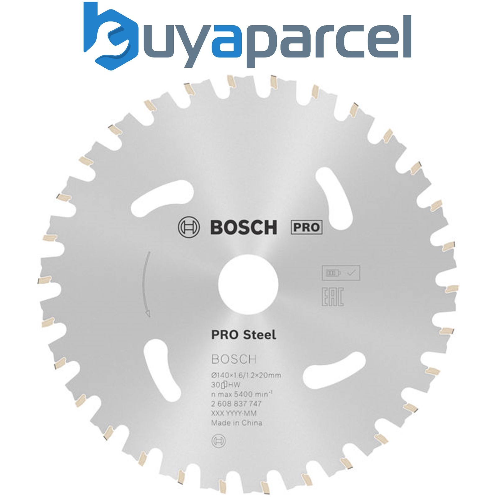 Bosch PRO Steel cordless Circular Saw Blade 140 x 1.6 x 20 mm 2608837747