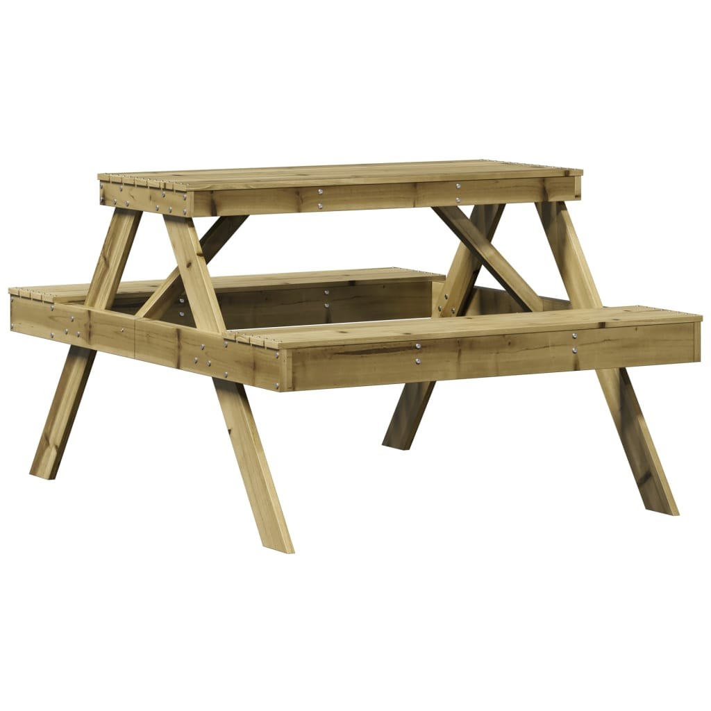Picnic Table Outdoor Dining Garden Impregnated Wood Pine vidaXL