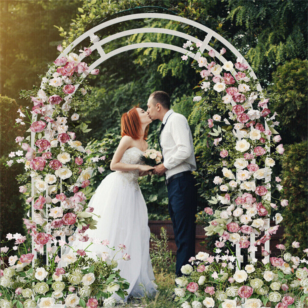 Wedding Arch Garden Arbour Party Backdrop Stand Pergola Climbing Trellis Frame