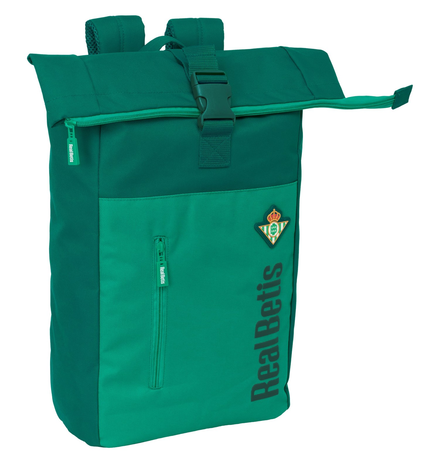 Real Betis Balompié – Backpack with Flap for 15.6 Inch Laptop, Ideal for Differe