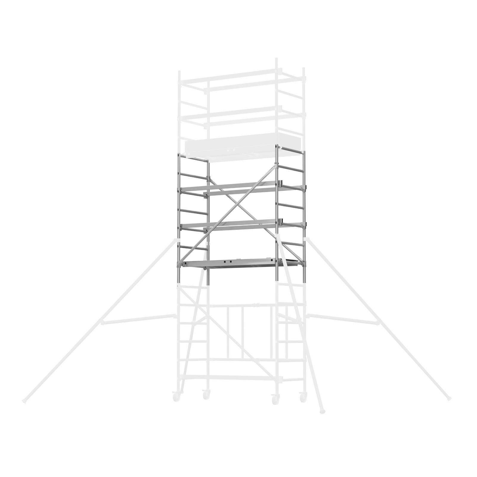 Sealey Platform Scaffold Tower Extension Pack 3 Platform Ladder SSCL3
