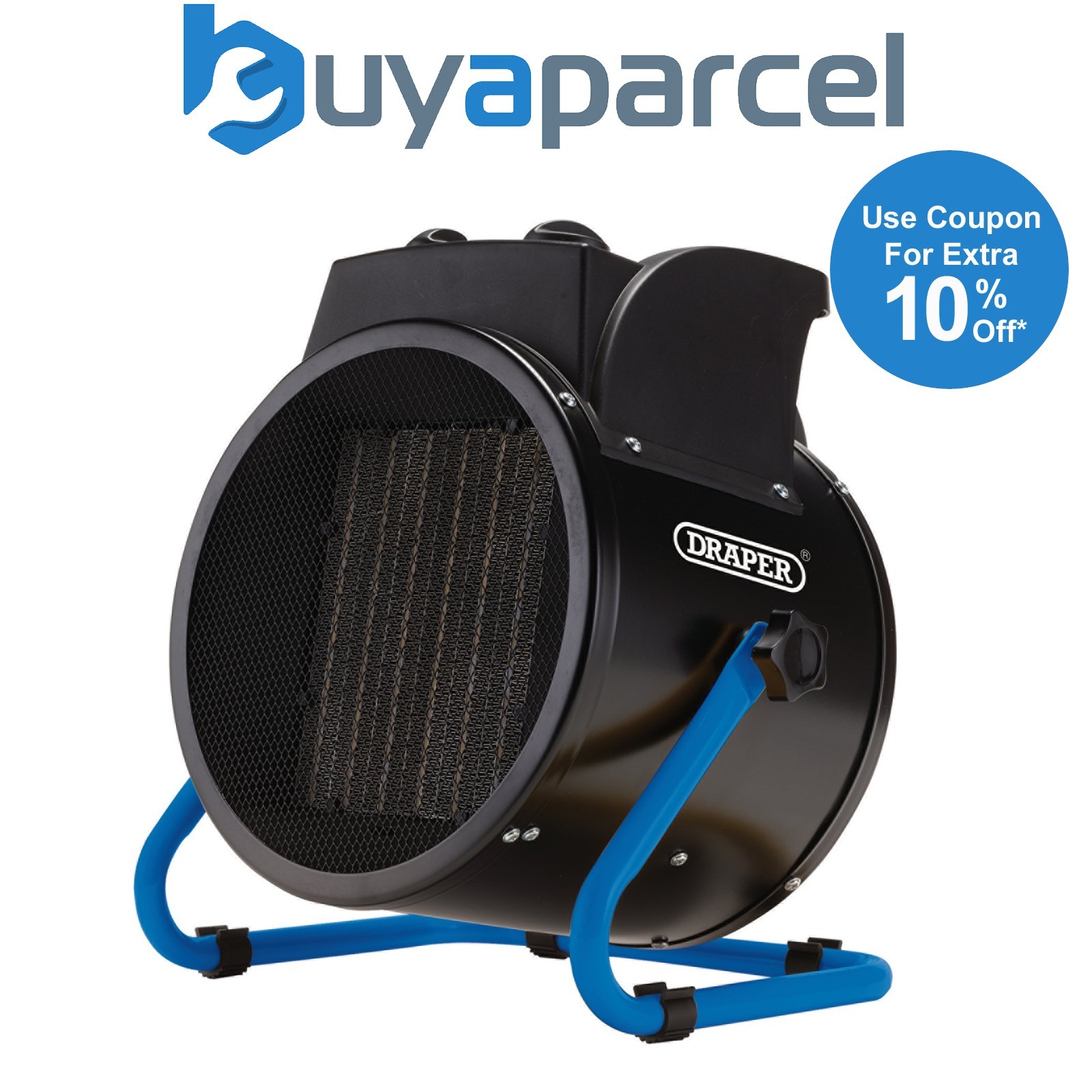 Draper 04568 400V PTC Electric Space Heater, 5kW, 17060 BTU