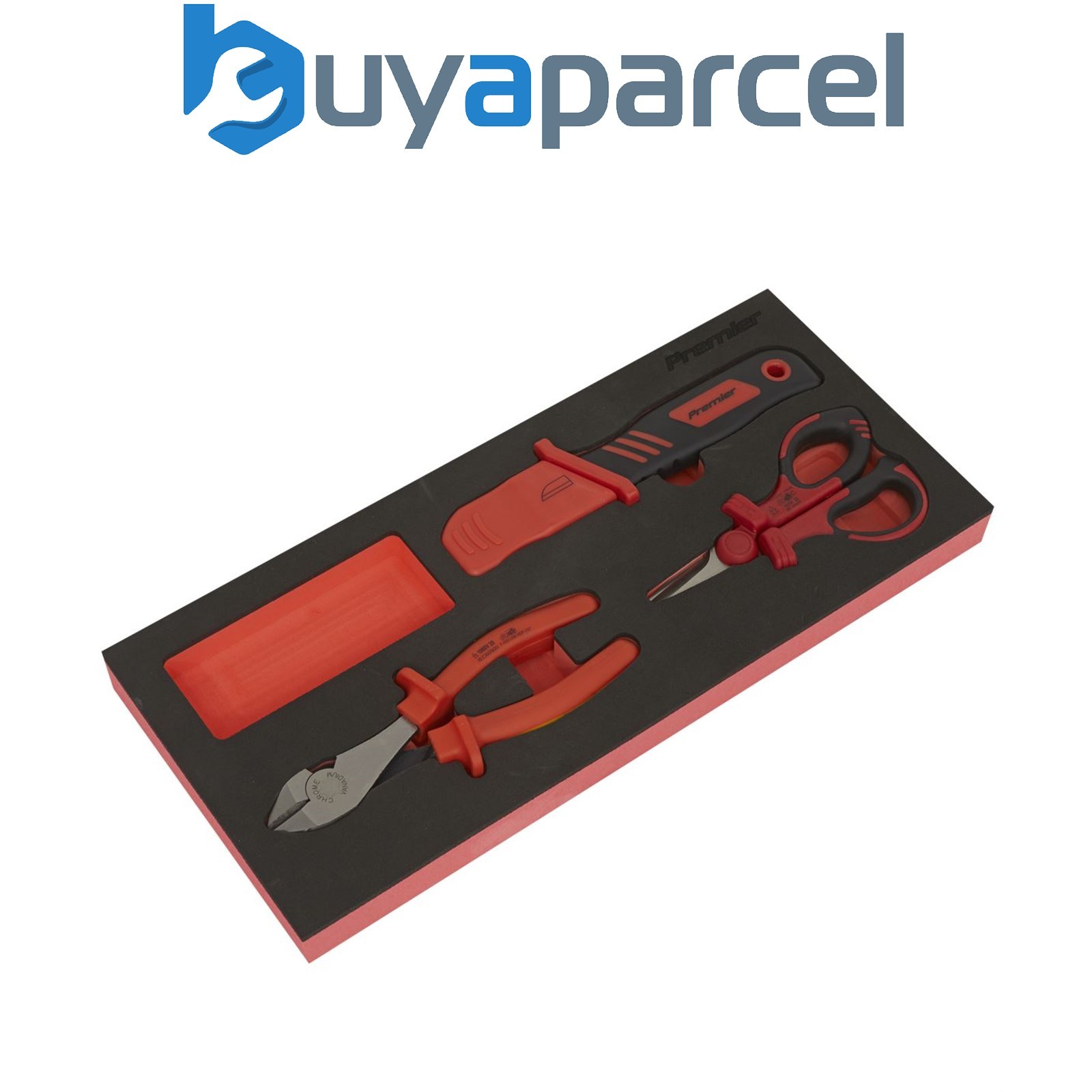 Sealey TBTE09 Premier Insulated Cutting Set with Tool Tray 3pc - VDE Approved