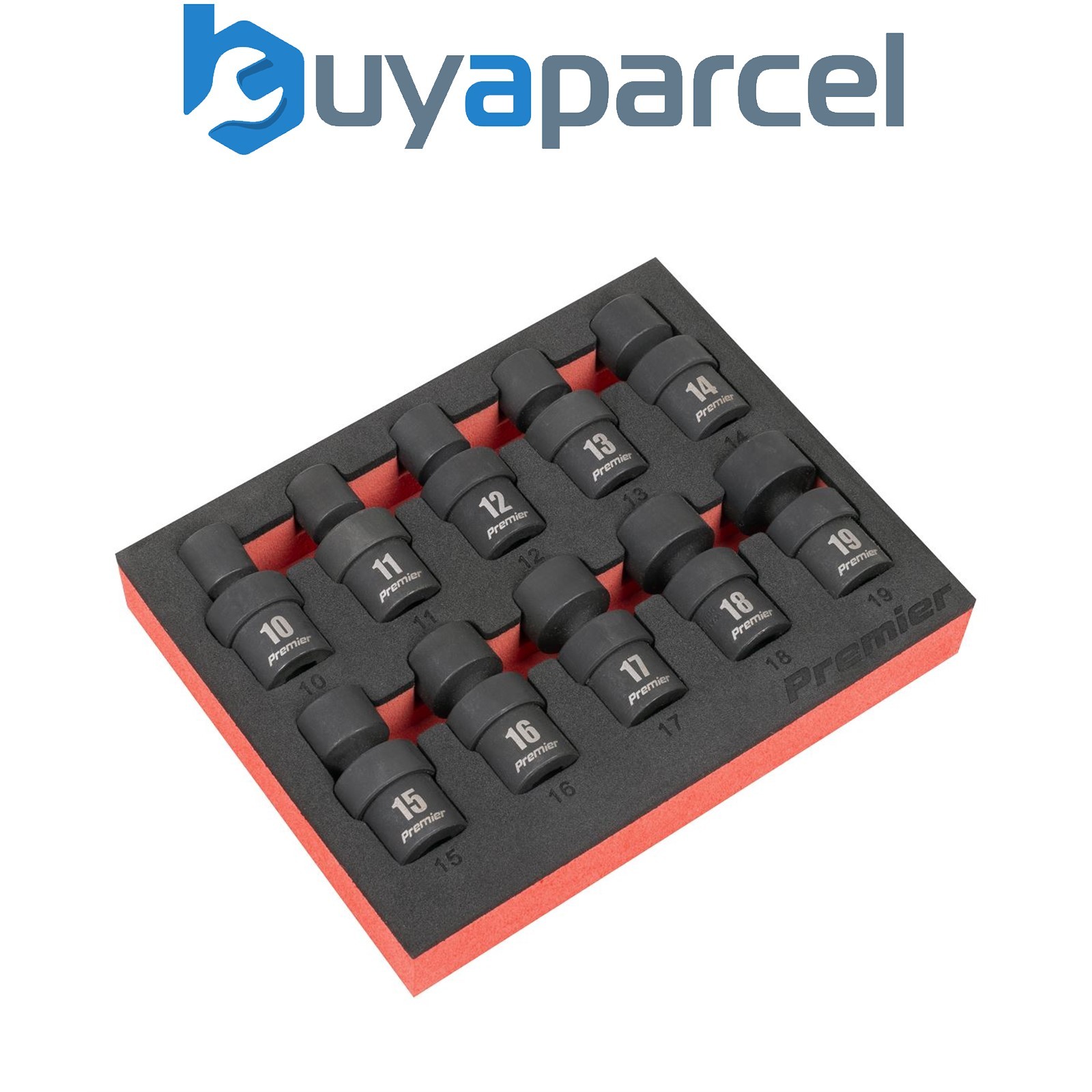 Sealey AK68220 Premier Universal Joint Impact Socket Set 3/8"Sq Drive 10pc