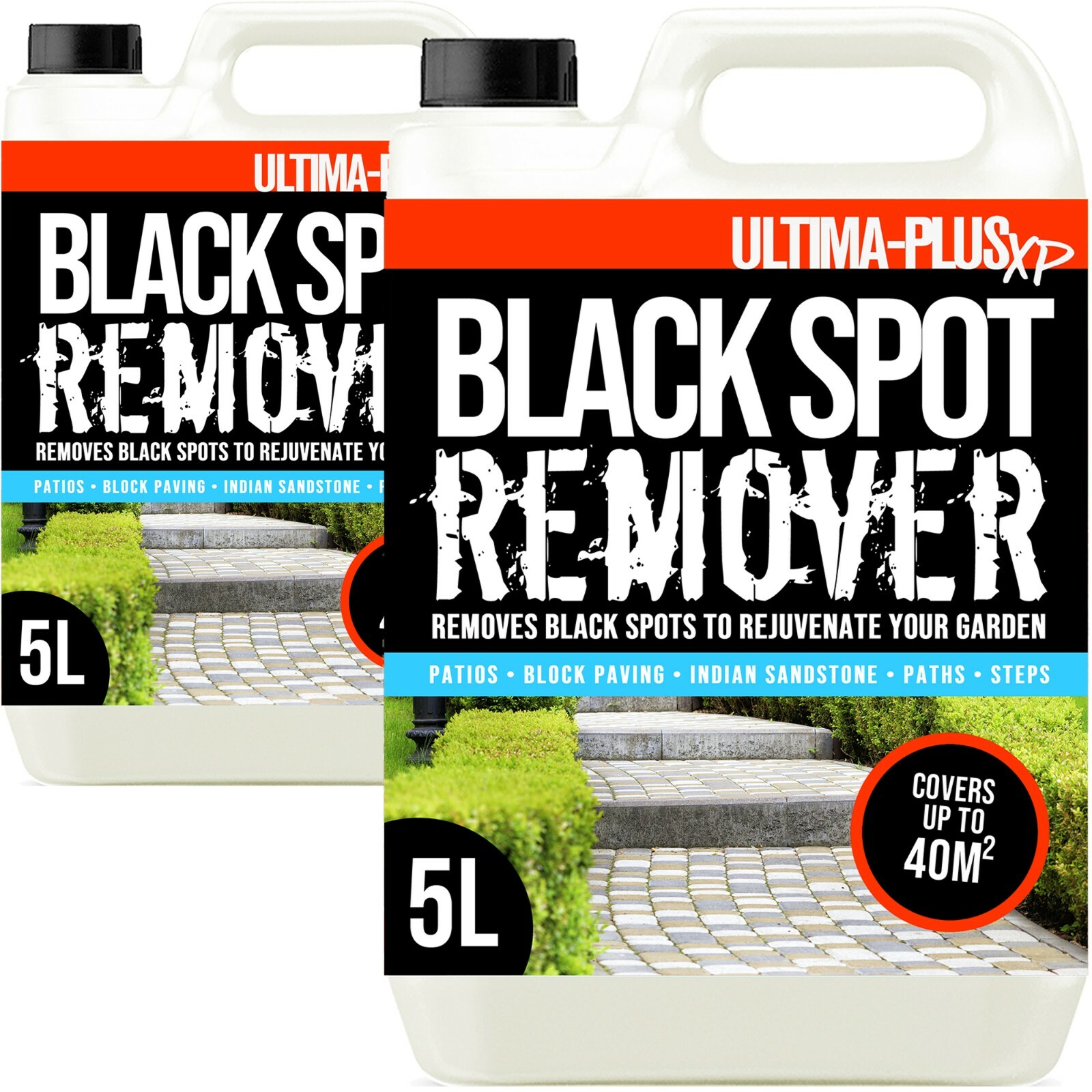 Patio Black Spot Remover 10L Algae Green Mould Drive Way Killer Ultima Plus XP