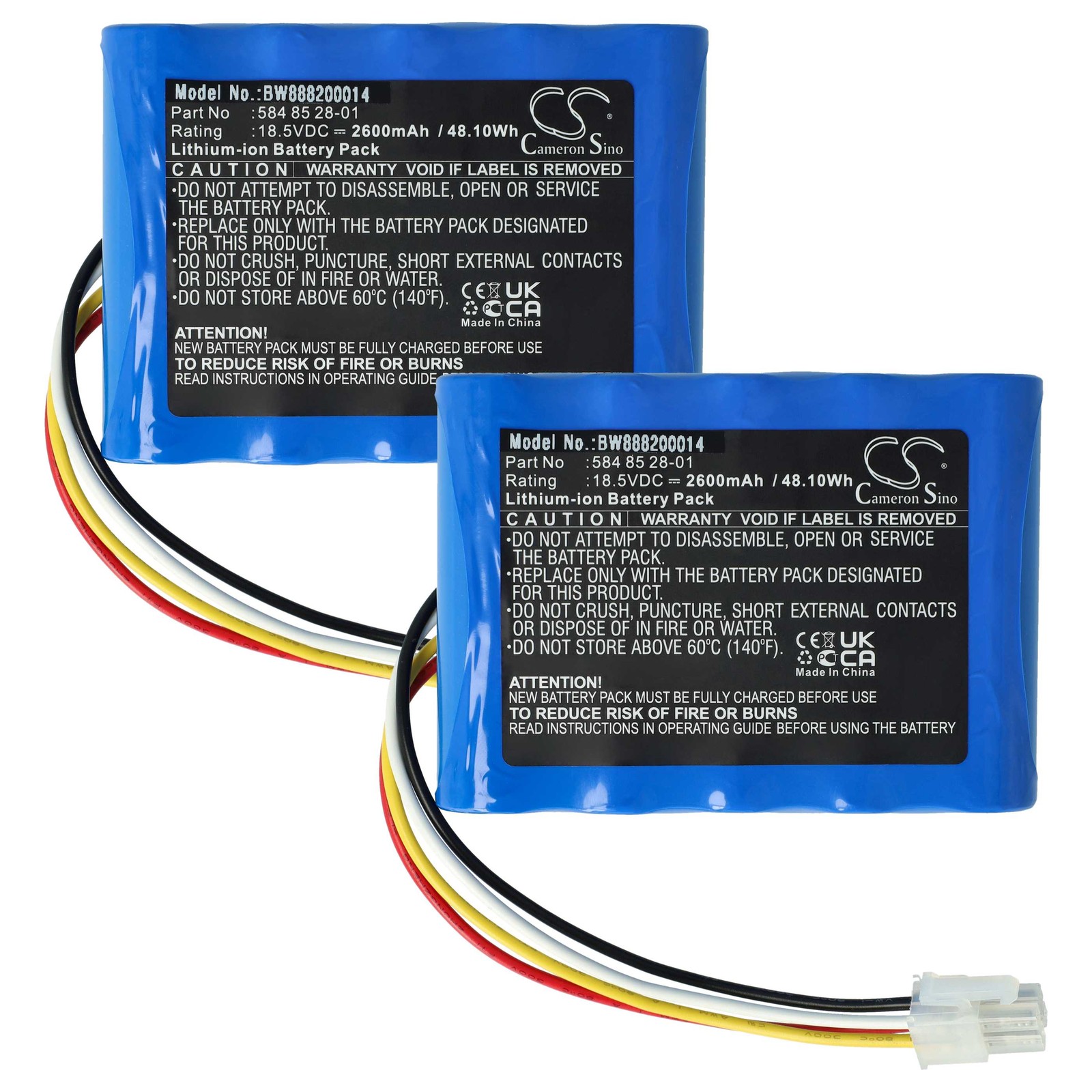 2x Battery for Gardena Smart Sileno free 1200 2600mAh 18.5V