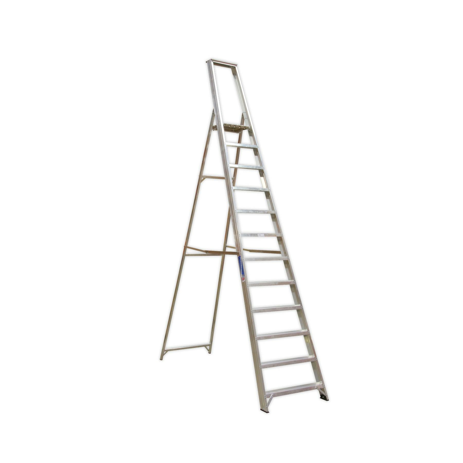 Sealey Aluminium Step Ladder 12-Tread Professional Industrial BS 2037/1 Ladder