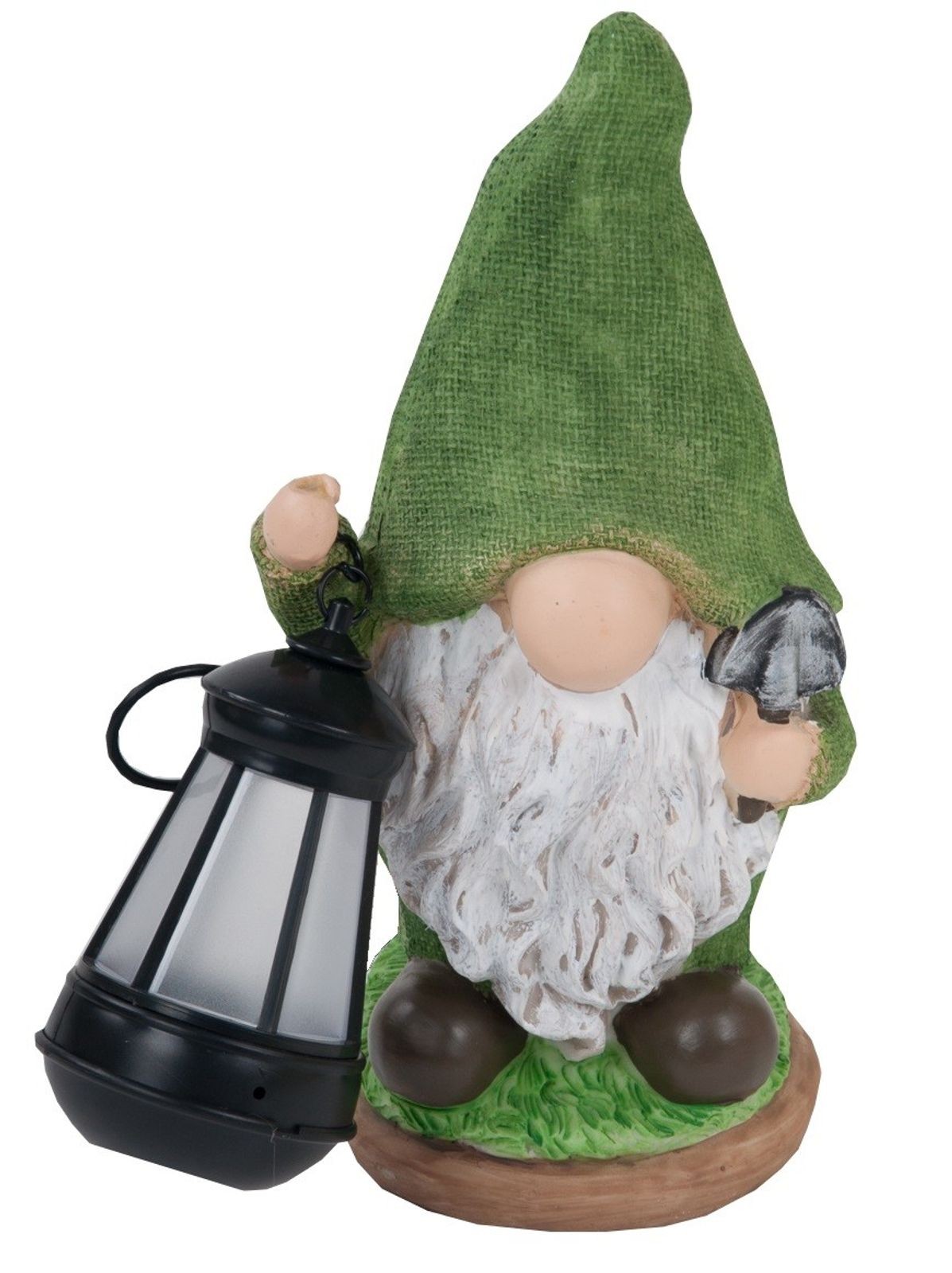 Solar Gnome Garden Figure Gnome Decoration Solar Light LED Lantern 27.5Cm