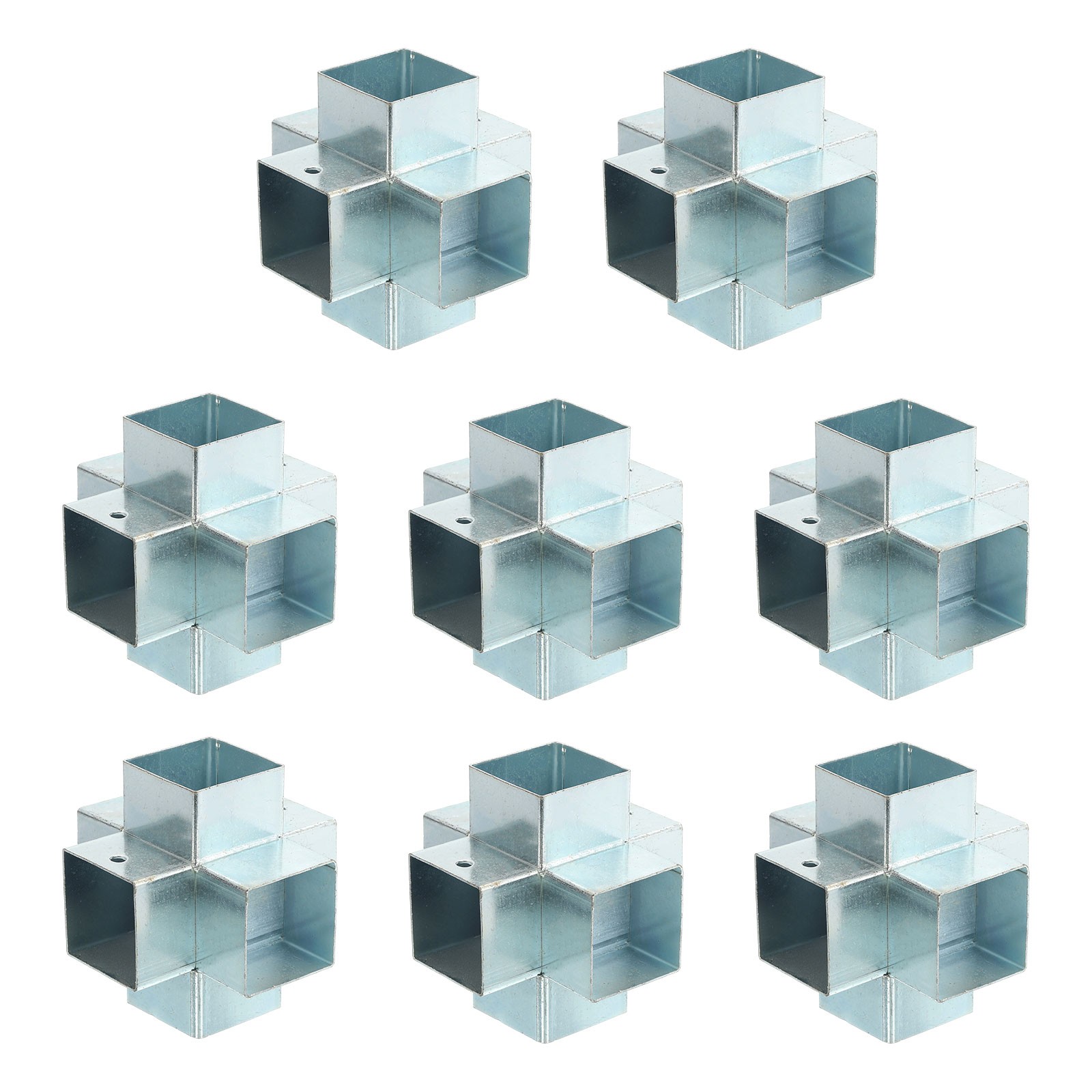 6-Way Gazebo Brackets Kit, Angle Bracket for 1.6" x 1.6" Lumber (8 Pack)