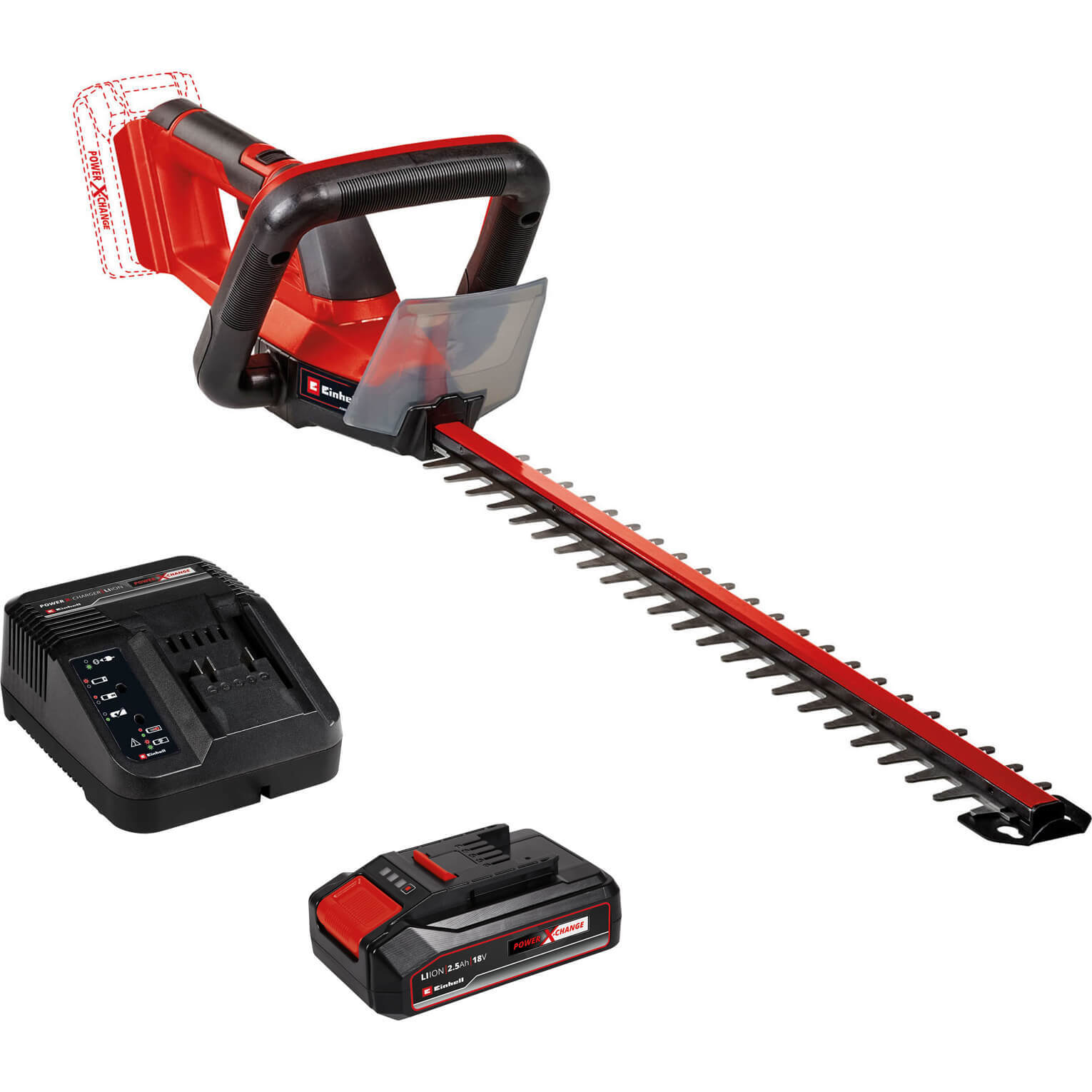 Einhell GC-CH 18/50 Li 18v Cordless Hedge Trimmer 500mm 1 x 2.5ah Li-ion