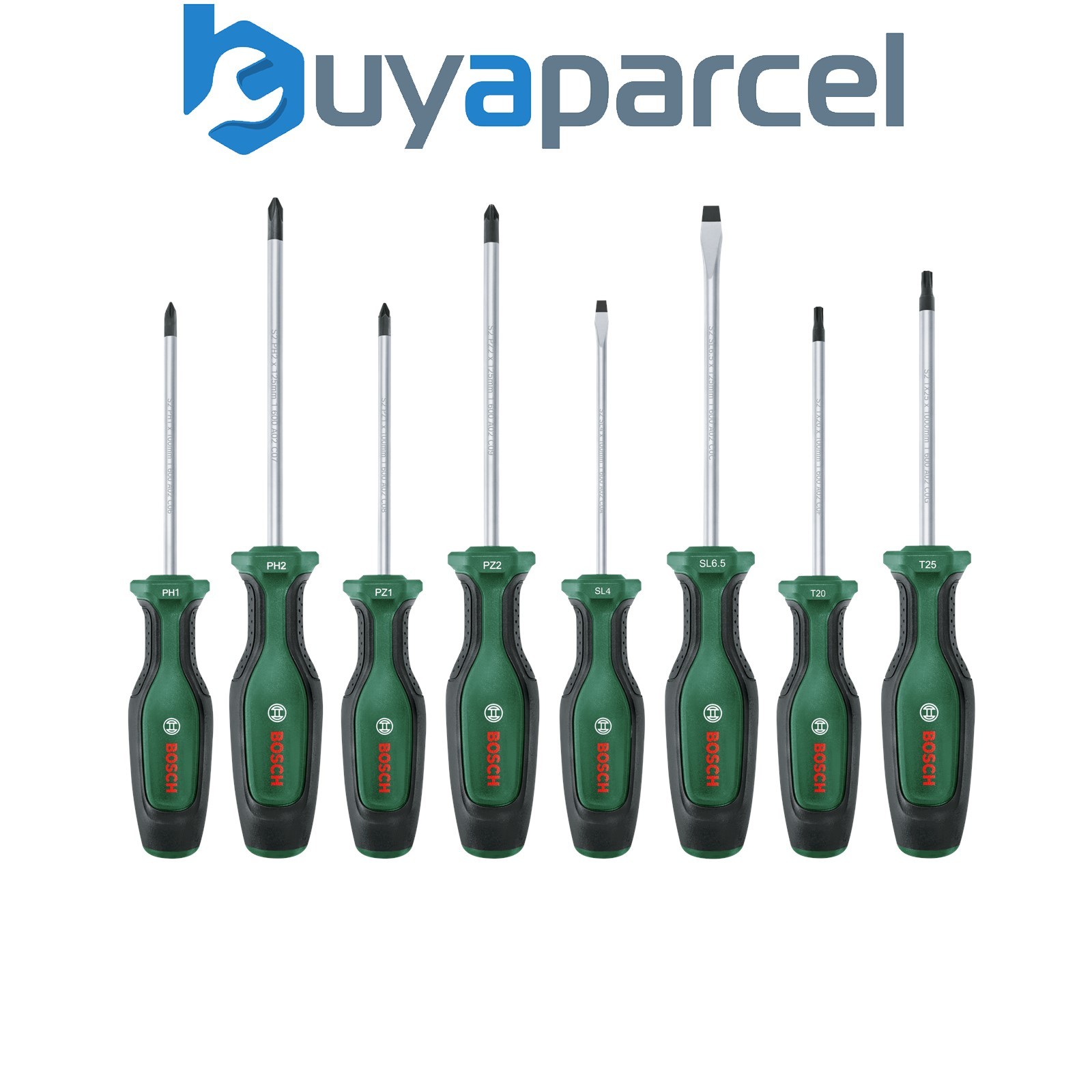 Bosch Hand Tools Screwdriver Set 8-Piece 1600A02BX8