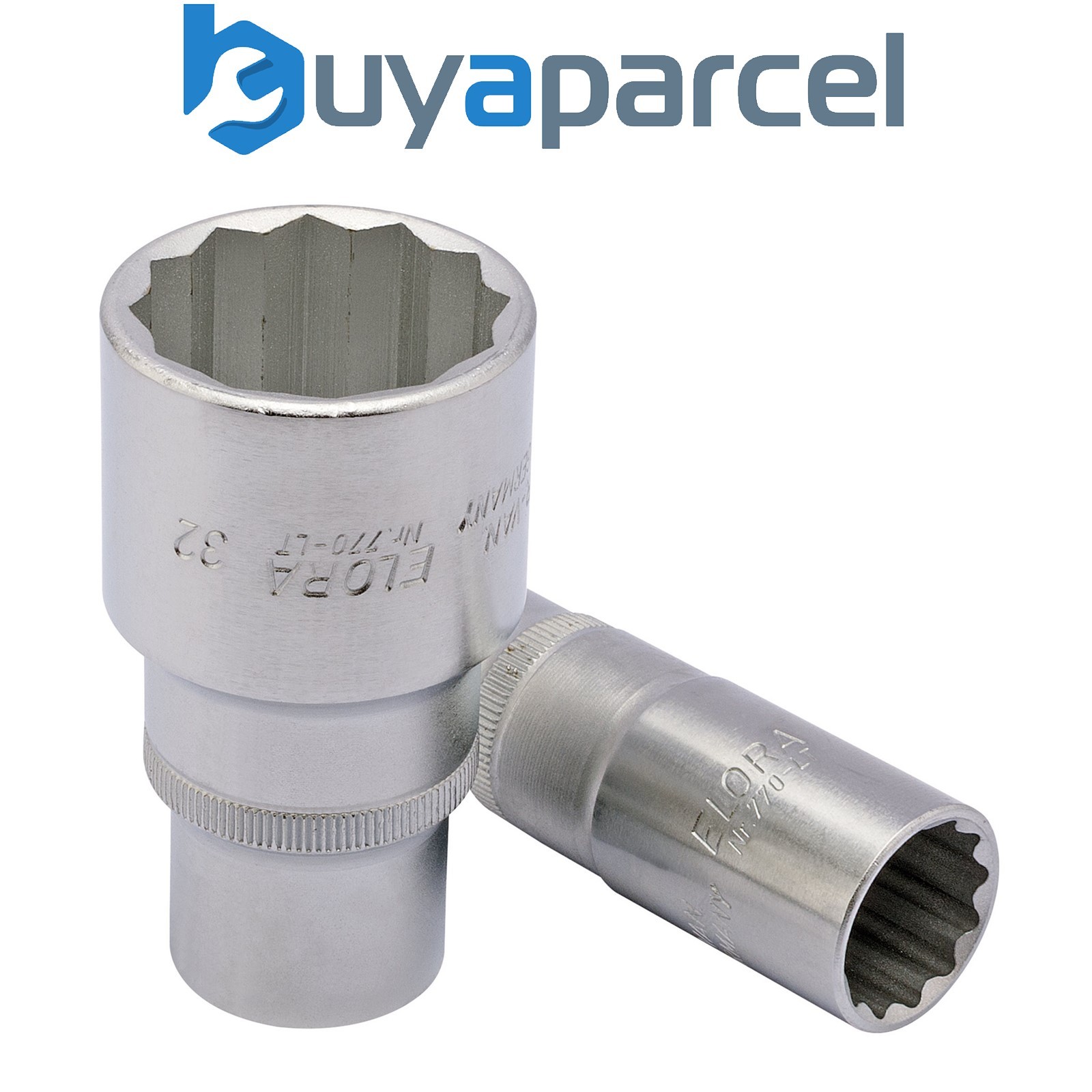 Draper 25119 Elora Deep Bi-Hexagon Socket, 1/2" Sq. Dr., 19mm