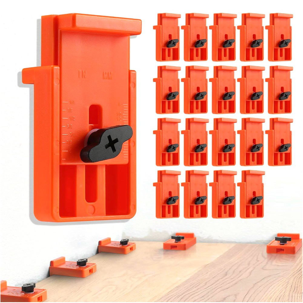 20-Pack Flooring Spacers, Inch Metric Adjustment Range 1/4 to 1 Inch, 6 to6736