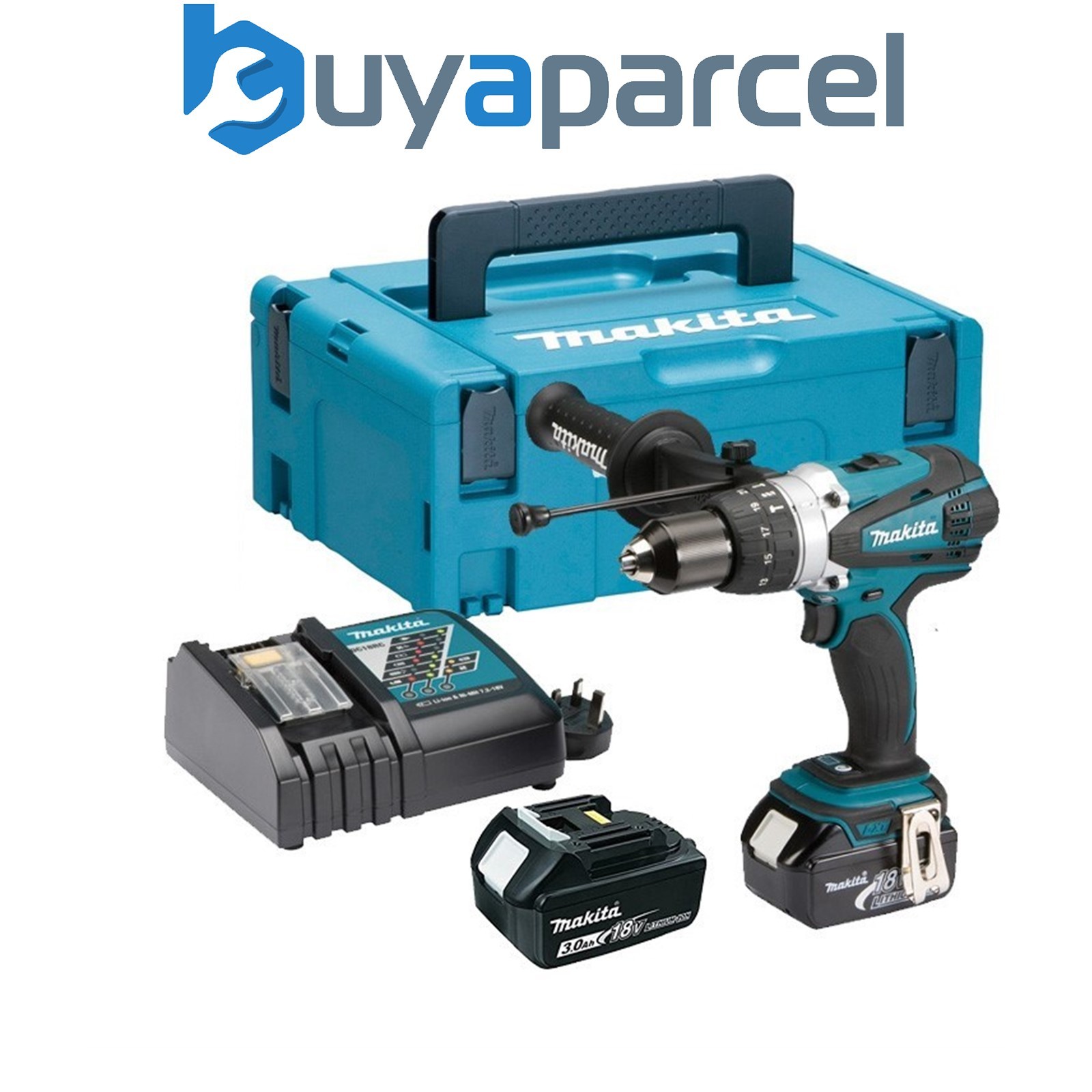 Makita DHP458RFE LXT 18v Combi Hammer Drill - 2 Batts - Replaces BHP458