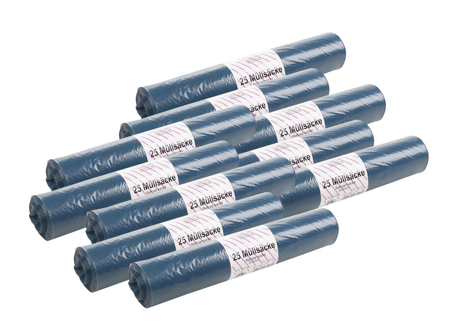 Garbage bags 250 pieces 120L Blue waste bags trash bags sacks 70x110cm