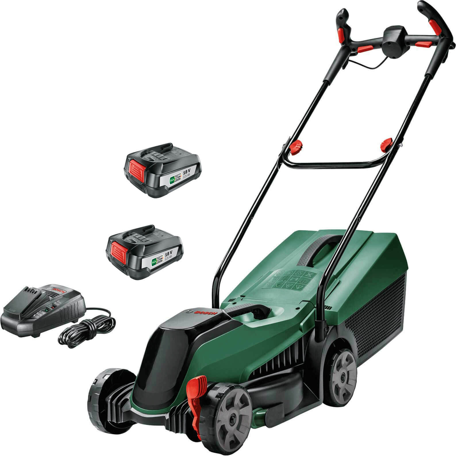 Bosch CITYMOWER 18-32 P4A 18v Cordless Rotary Lawnmower 320mm 2 x 2.5ah Li-ion
