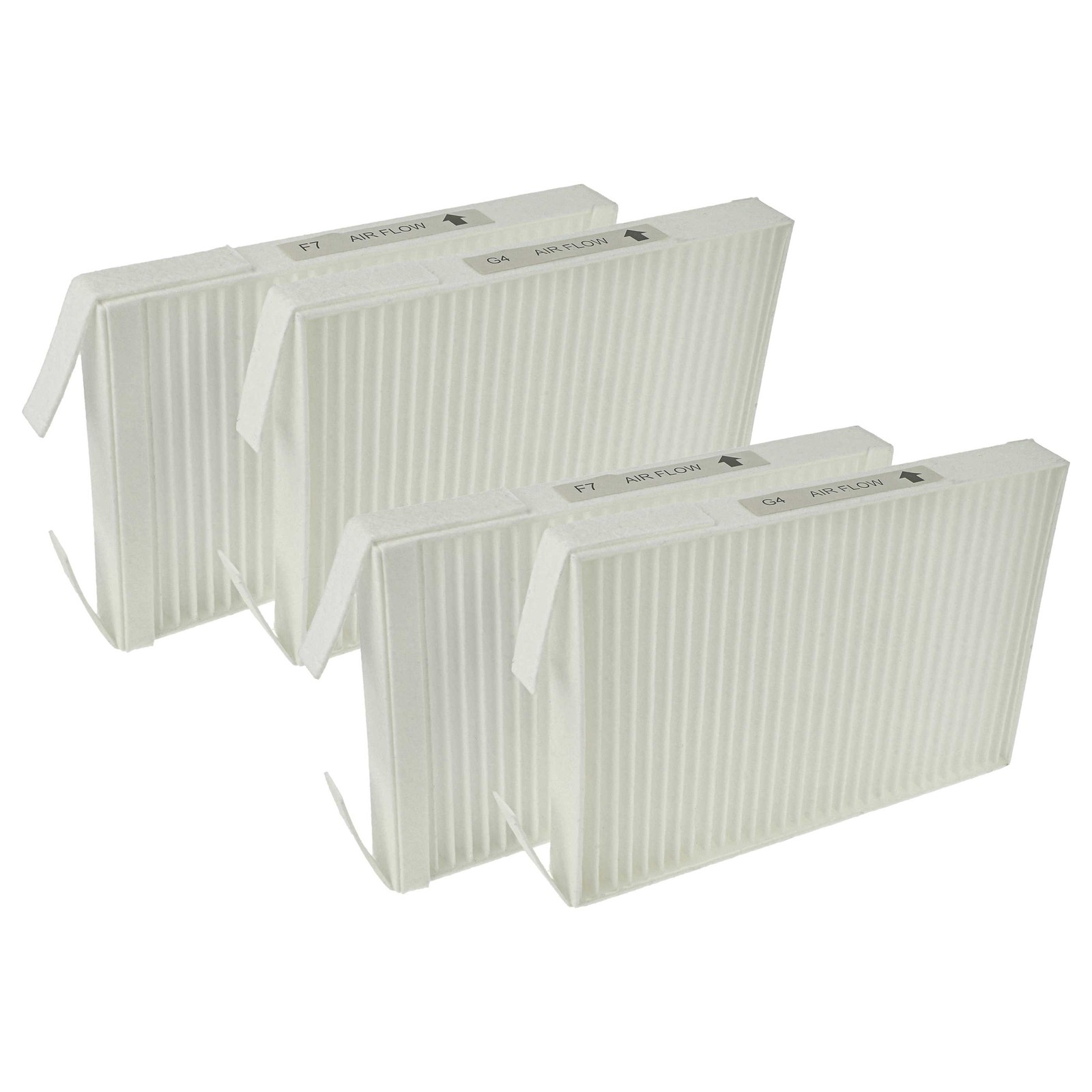 4x Filter for Wernig 527005400 for Air Ventilator - G4 / F7