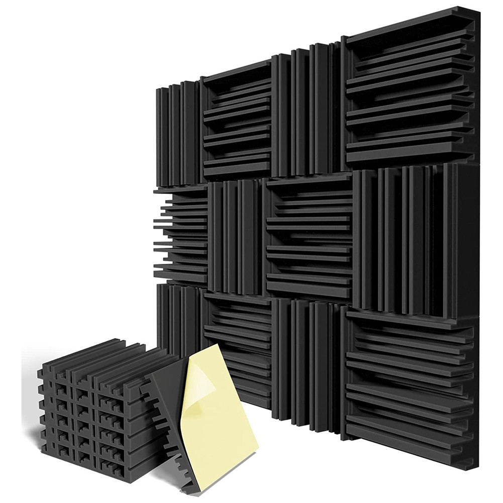 12 Pack Self-Adhesive Sound Proof Foam Panels Wall Soundproofing Panels7512