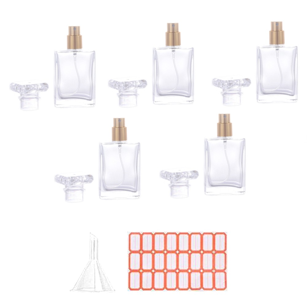 3X(5Pcs 30Ml Bottles Small Atomizer Perfume Bottles Atomizing Spray9047