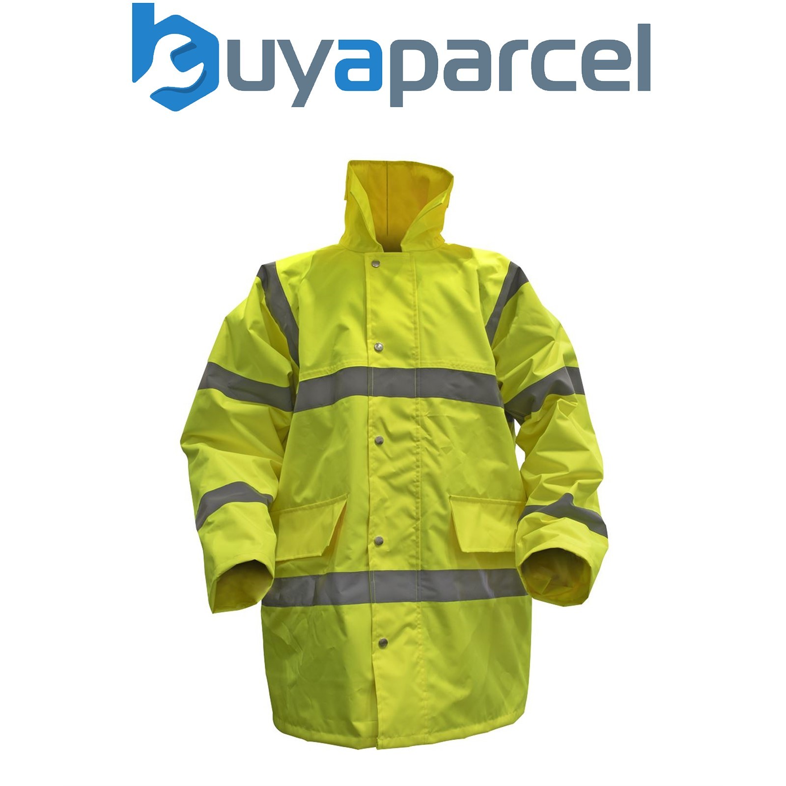 Sealey 806L Worksafe&reg; Hi-Vis Yellow Jacket with Quilted Lining - Large