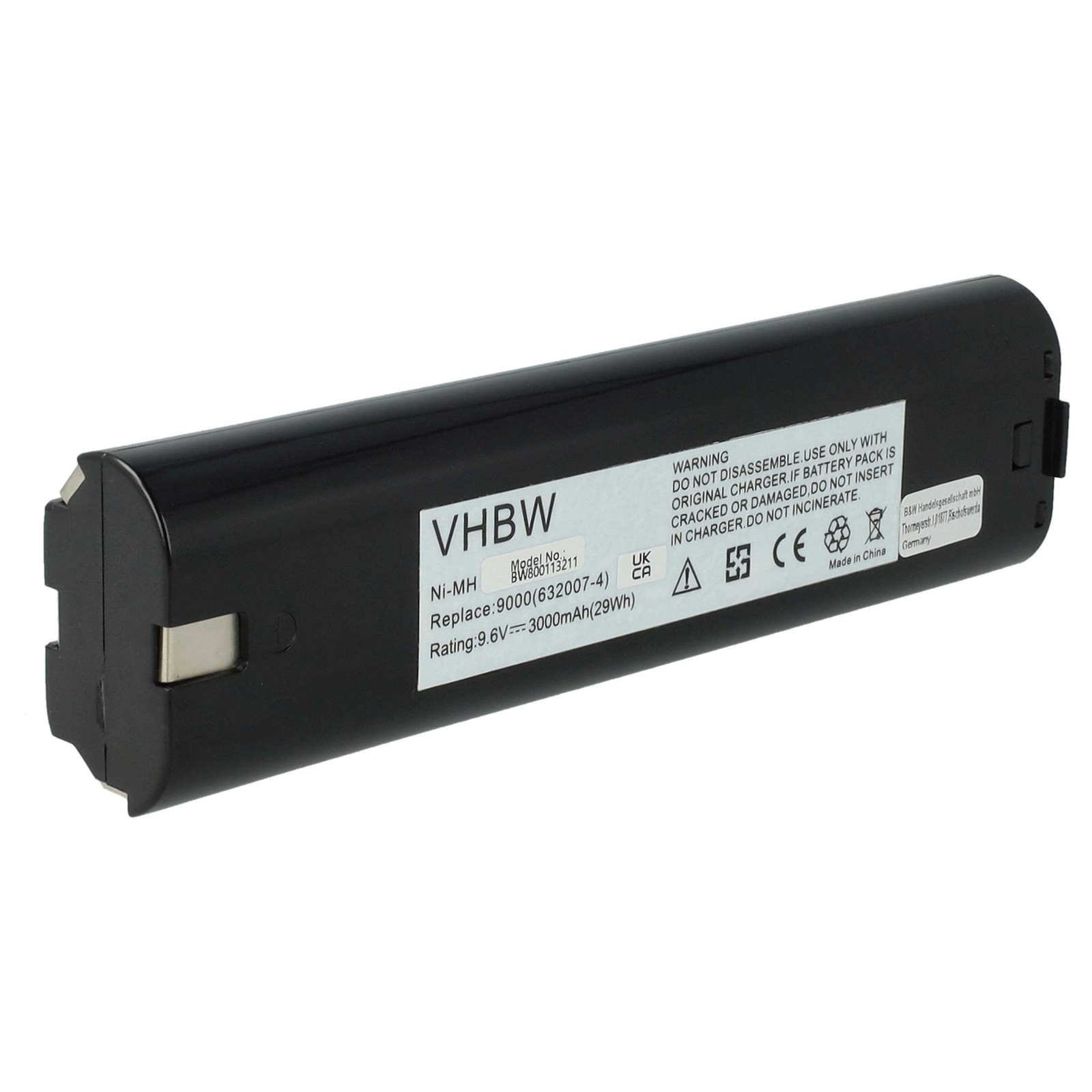 Battery for Makita 9034 9002 9033 9600 9001 3Ah 9.6V