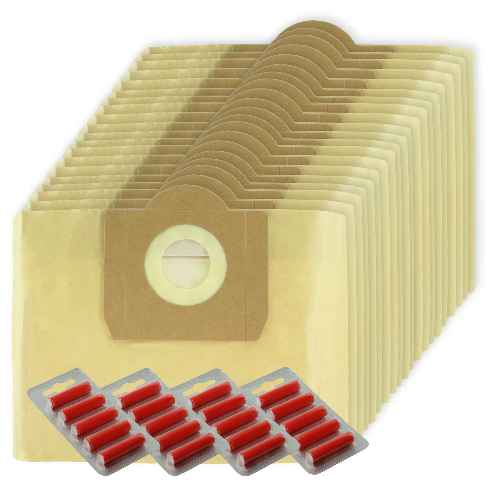 20 Double Filtration Large Bags for KARCHER WD3 WD3P MV3 Wet & Dry Vacuum + Fr