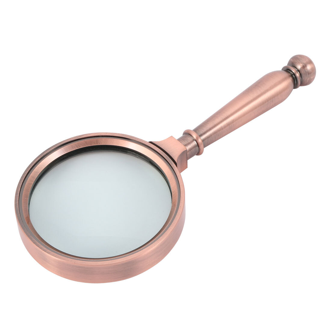 Handheld Magnifying Glass High Grade Illuminated Magnifier Copper Tone 10X
