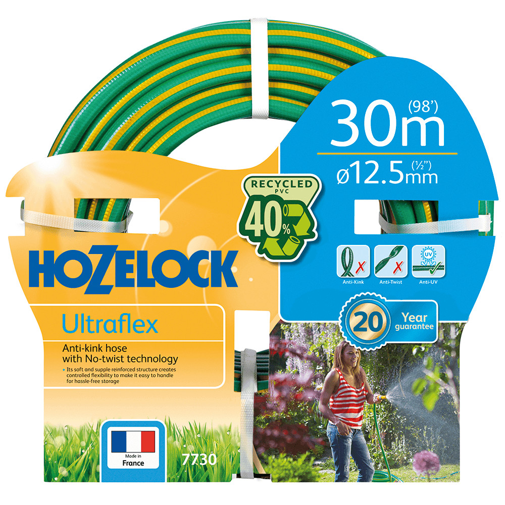 Hozelock Ultraflex Hose - Anti-Kink No-Twist Garden Hose 30M Premium Hose